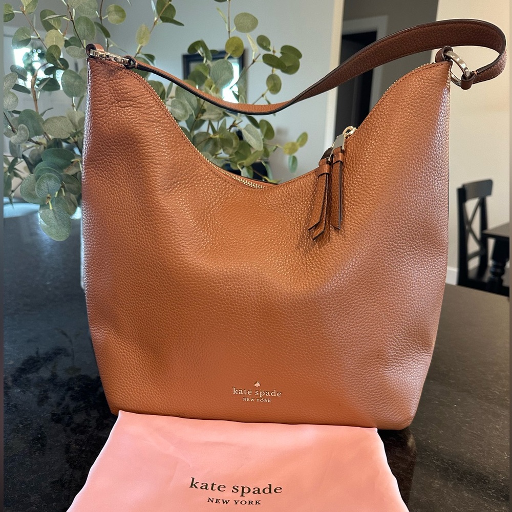 Kate Spade Tan Leather Hobo Bag